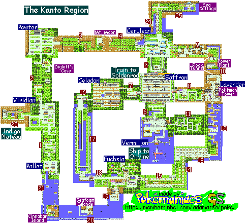 Pokemon HeartGold Version Johto Map Map for DS by ShinyCelebi - GameFAQs